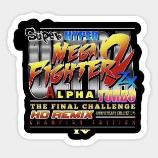 Super Hyper Mega Fighter Sticker